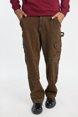 Mens Brown Cargo Jeans