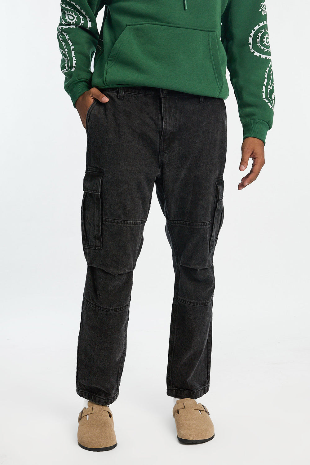 Mens Black Cargo Jeans Mens Black Cargo Jeans