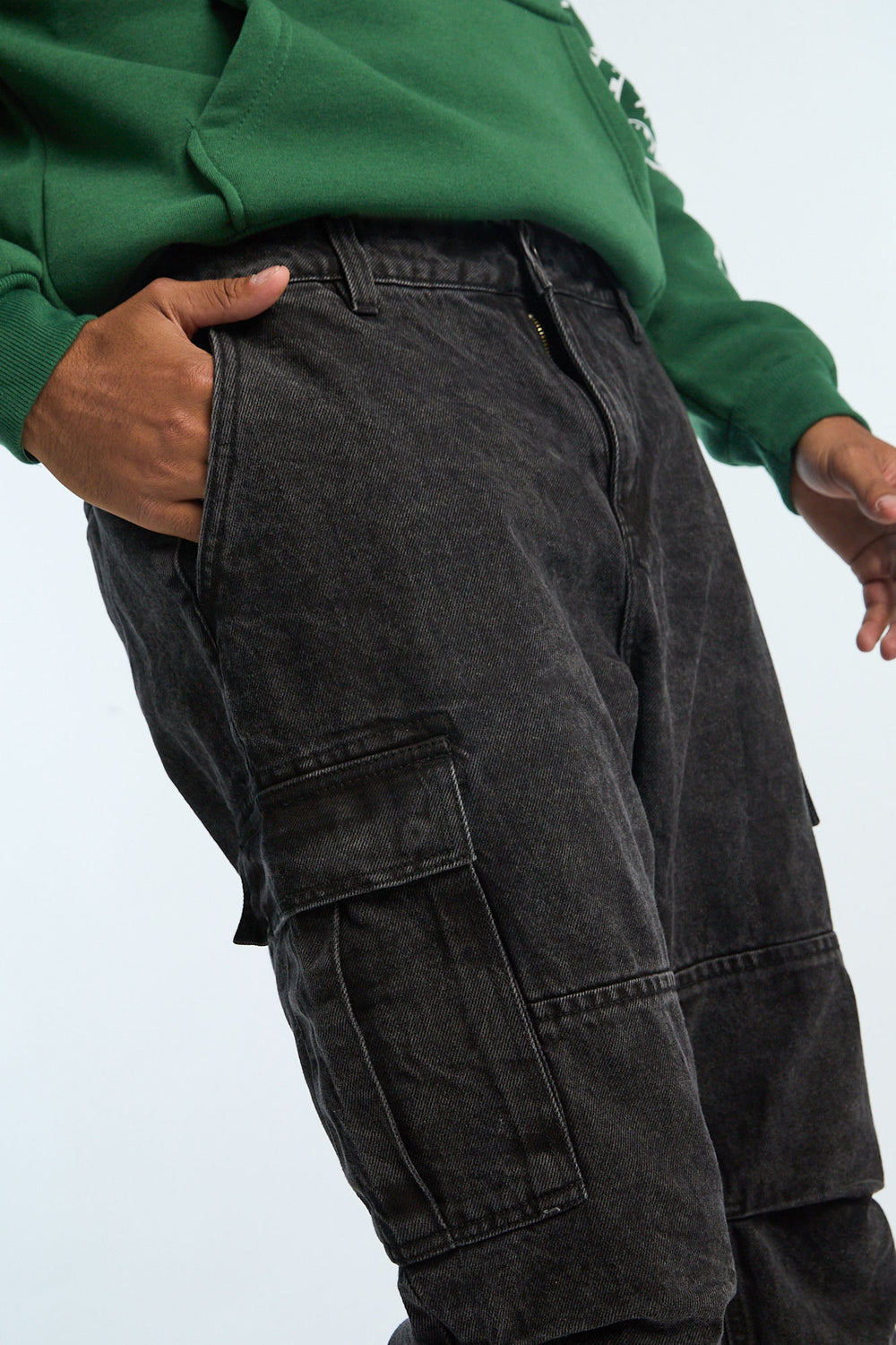 Mens Black Cargo Jeans Mens Black Cargo Jeans