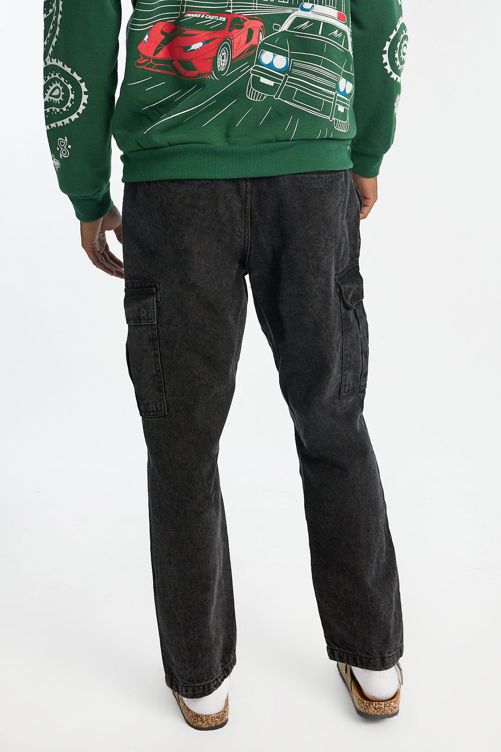 Mens Black Cargo Jeans Mens Black Cargo Jeans