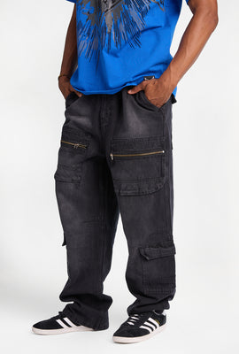 Tapout Embroidered Cargo Jeans