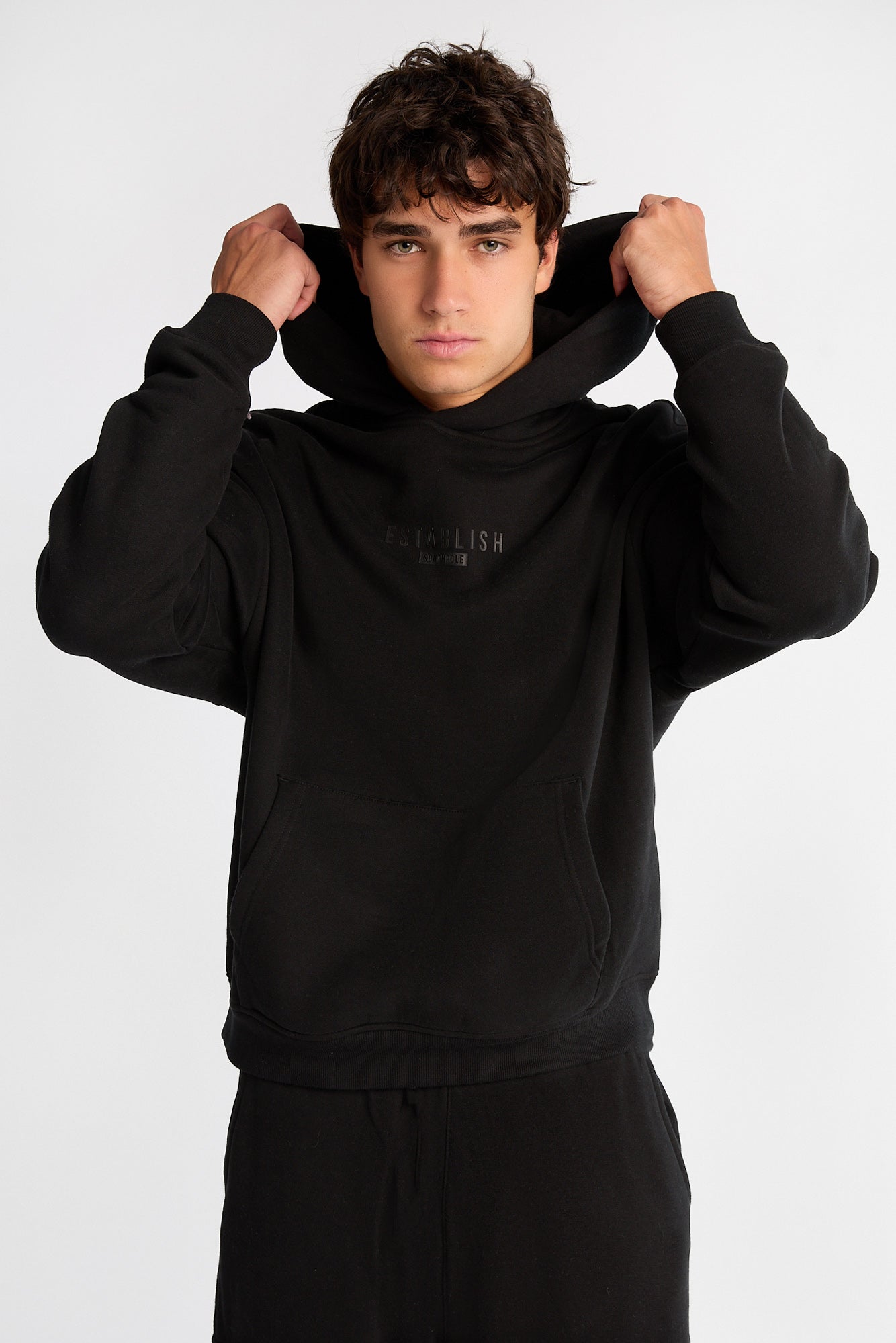 Southpole Establish Boxy Hoodie - /