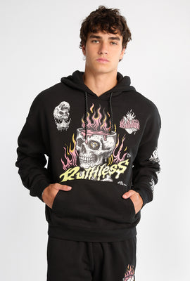Southpole Ruthless Skull Graphic Hoodie