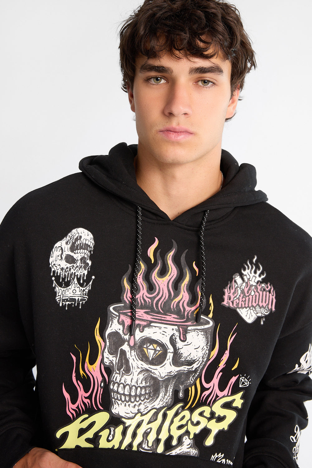 Southpole Ruthless Skull Graphic Hoodie Southpole Ruthless Skull Graphic Hoodie
