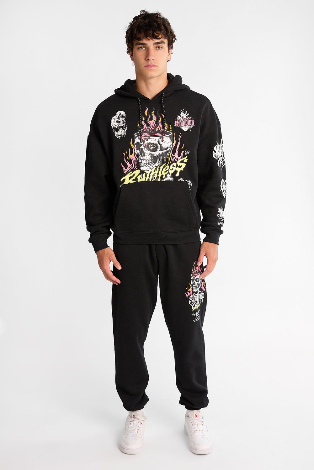 Southpole Ruthless Skull Graphic Hoodie Southpole Ruthless Skull Graphic Hoodie