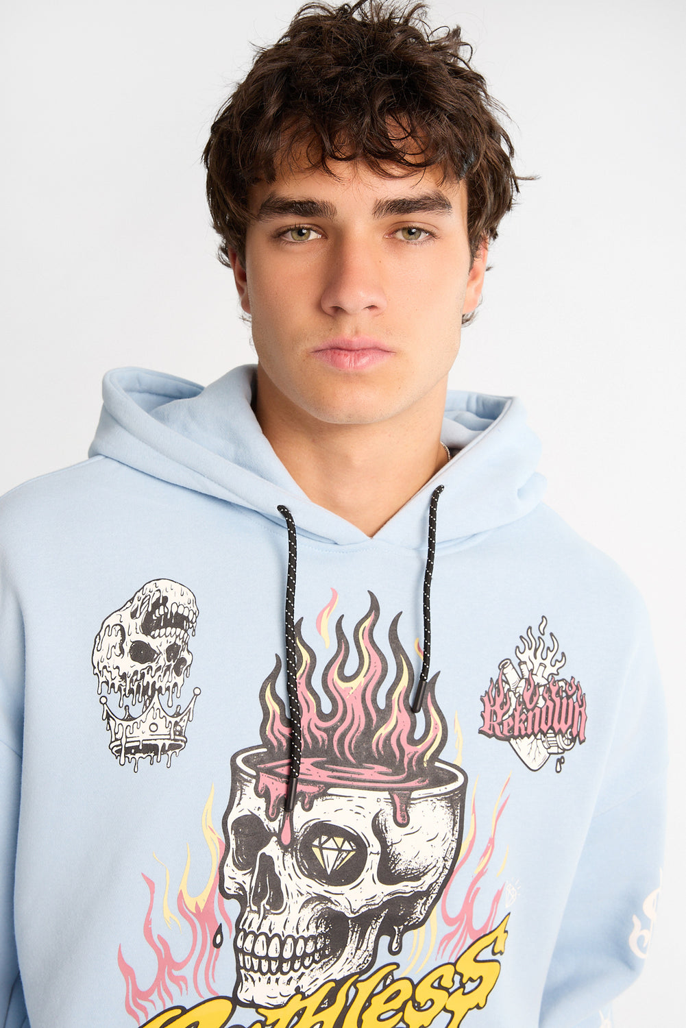 Southpole Ruthless Skull Graphic Hoodie Southpole Ruthless Skull Graphic Hoodie