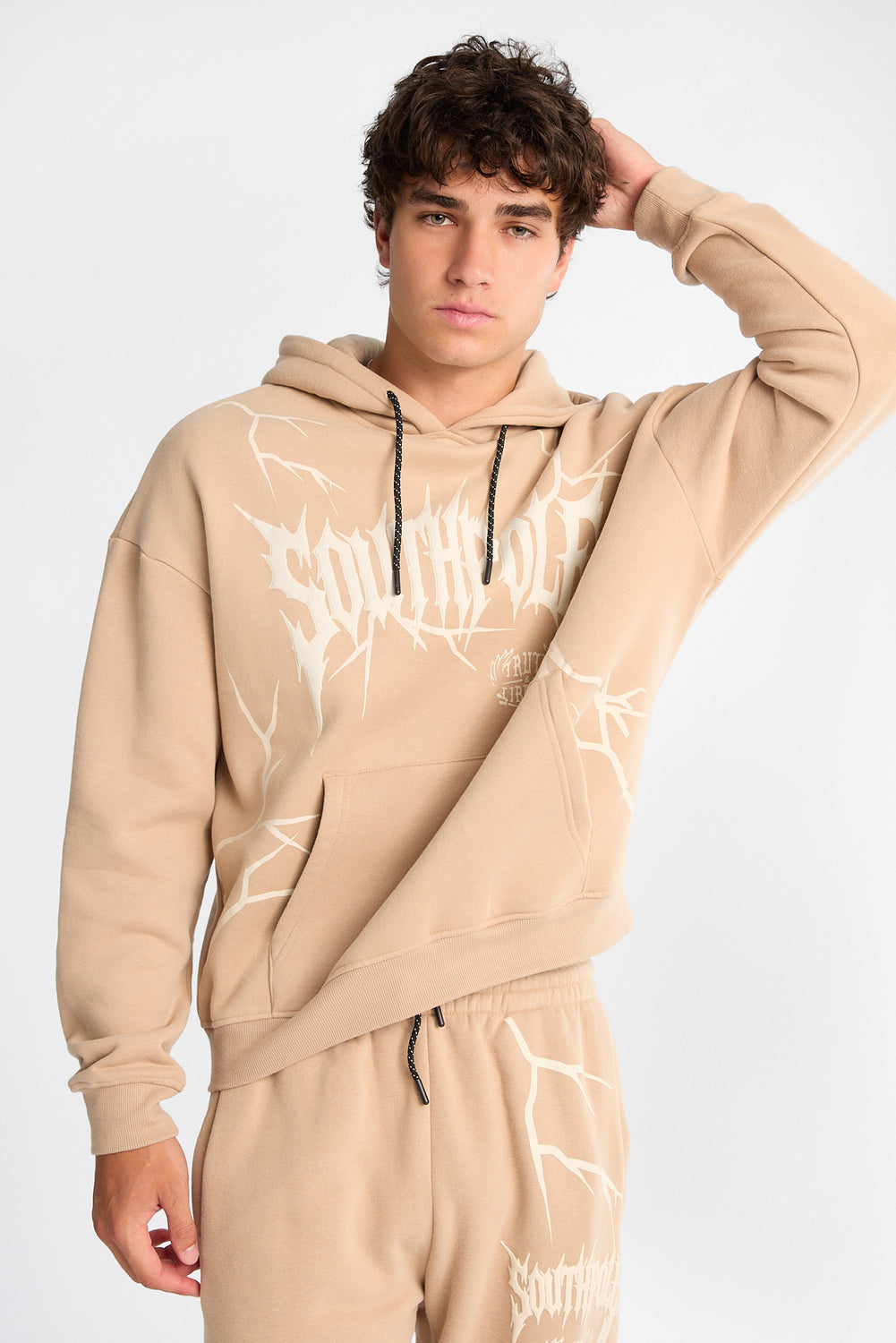 Southpole Gothic Puff Graphic Hoodie Southpole Gothic Puff Graphic Hoodie