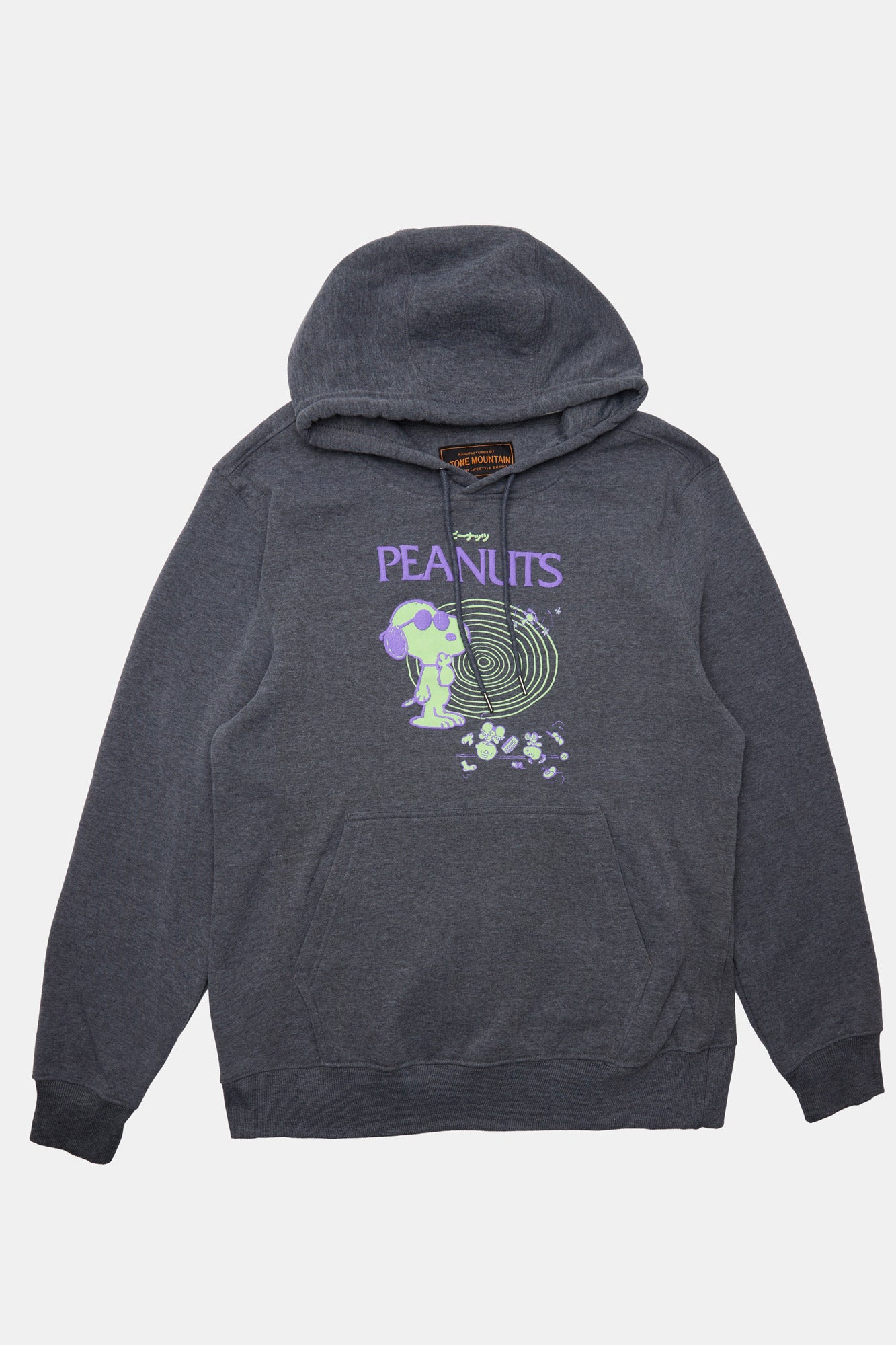 Mens Peanuts Snoopy Puff Graphic Hoodie - Charcoal /