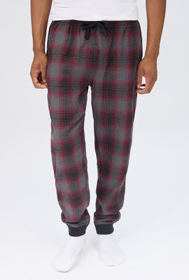 West49 Mens Flannel Plaid Pajama Jogger