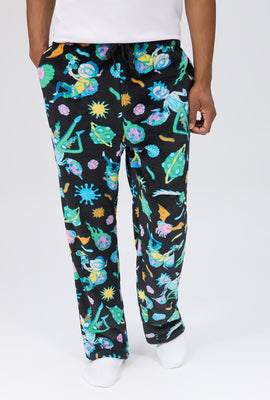 Mens Rick And Morty Space Pajama Bottoms