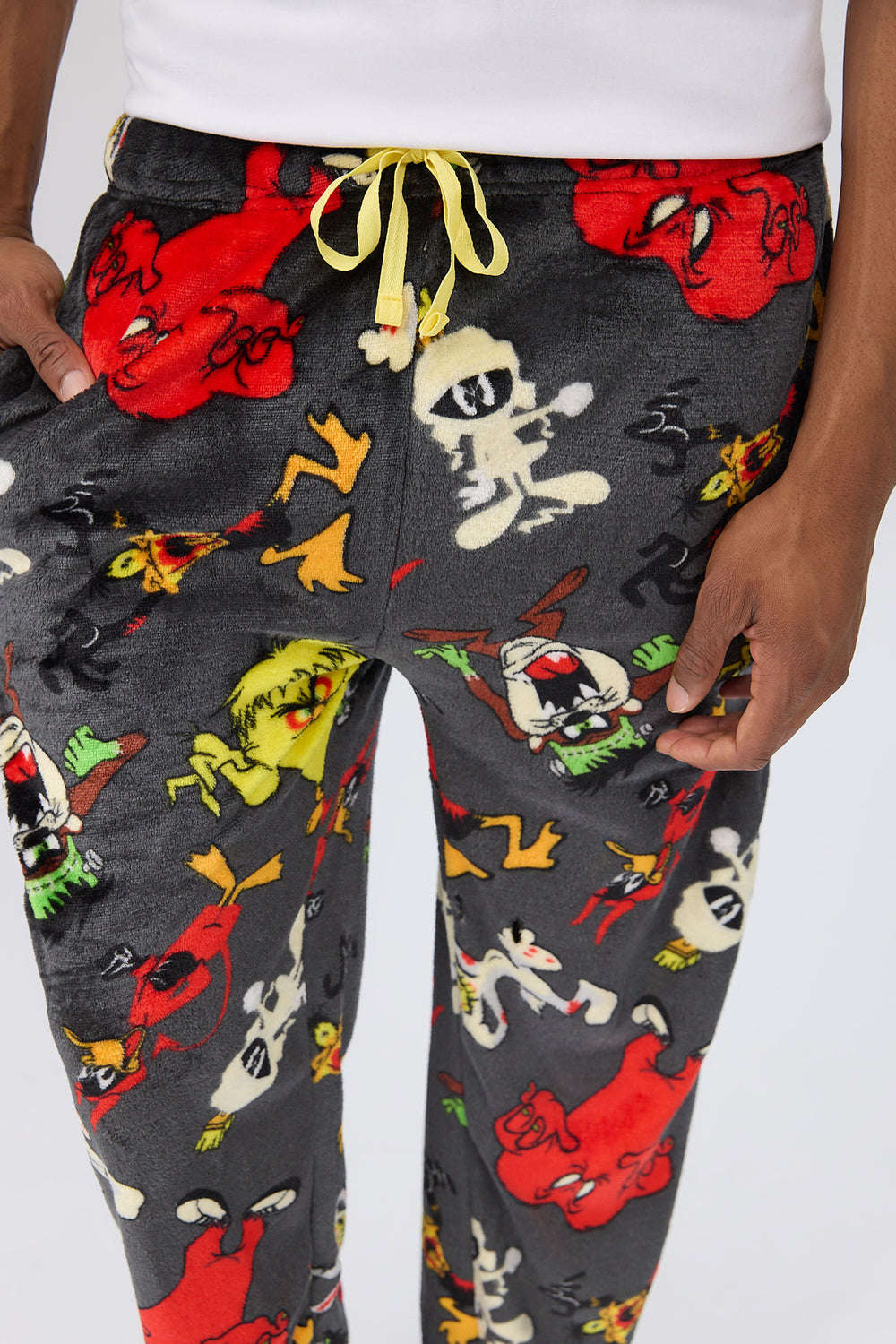 Bas de pyjama en polaire imprimé Looney Tunes homme Bas de pyjama en polaire imprimé Looney Tunes homme