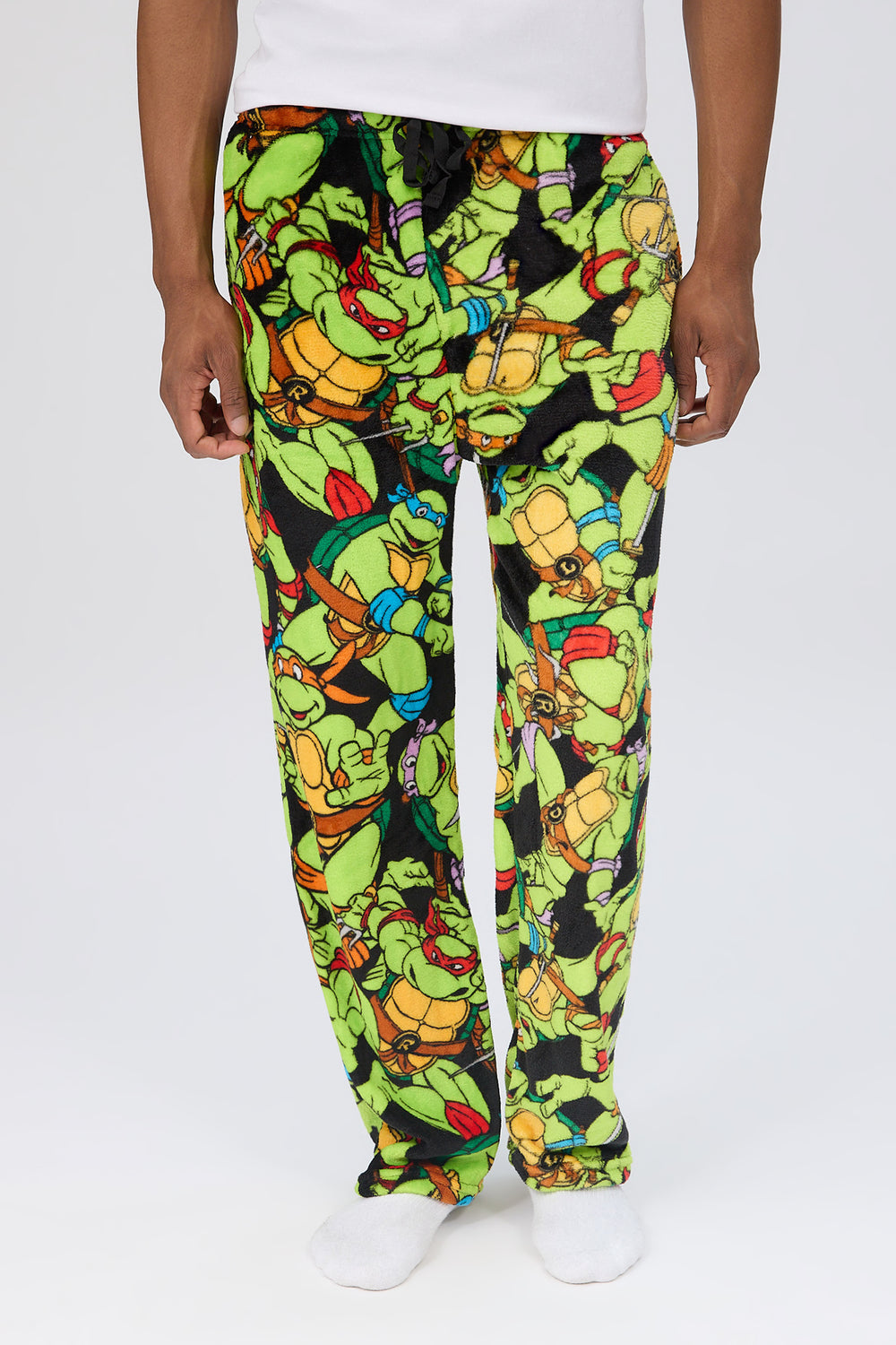 Bas de pyjama en polaire imprimé TMNT homme Bas de pyjama en polaire imprimé TMNT homme