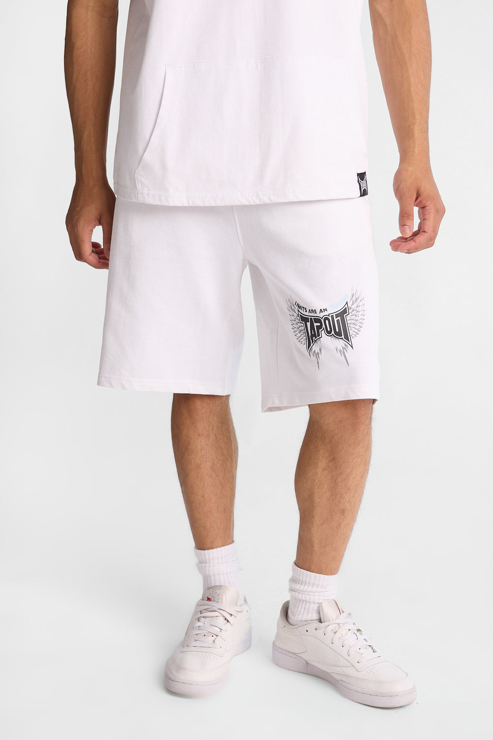 Short en molleton imprimé Tapout Short en molleton imprimé Tapout