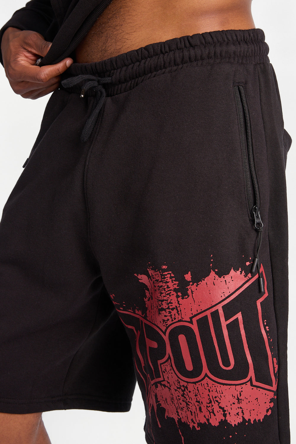 Short en molleton imprimé Tapout Short en molleton imprimé Tapout