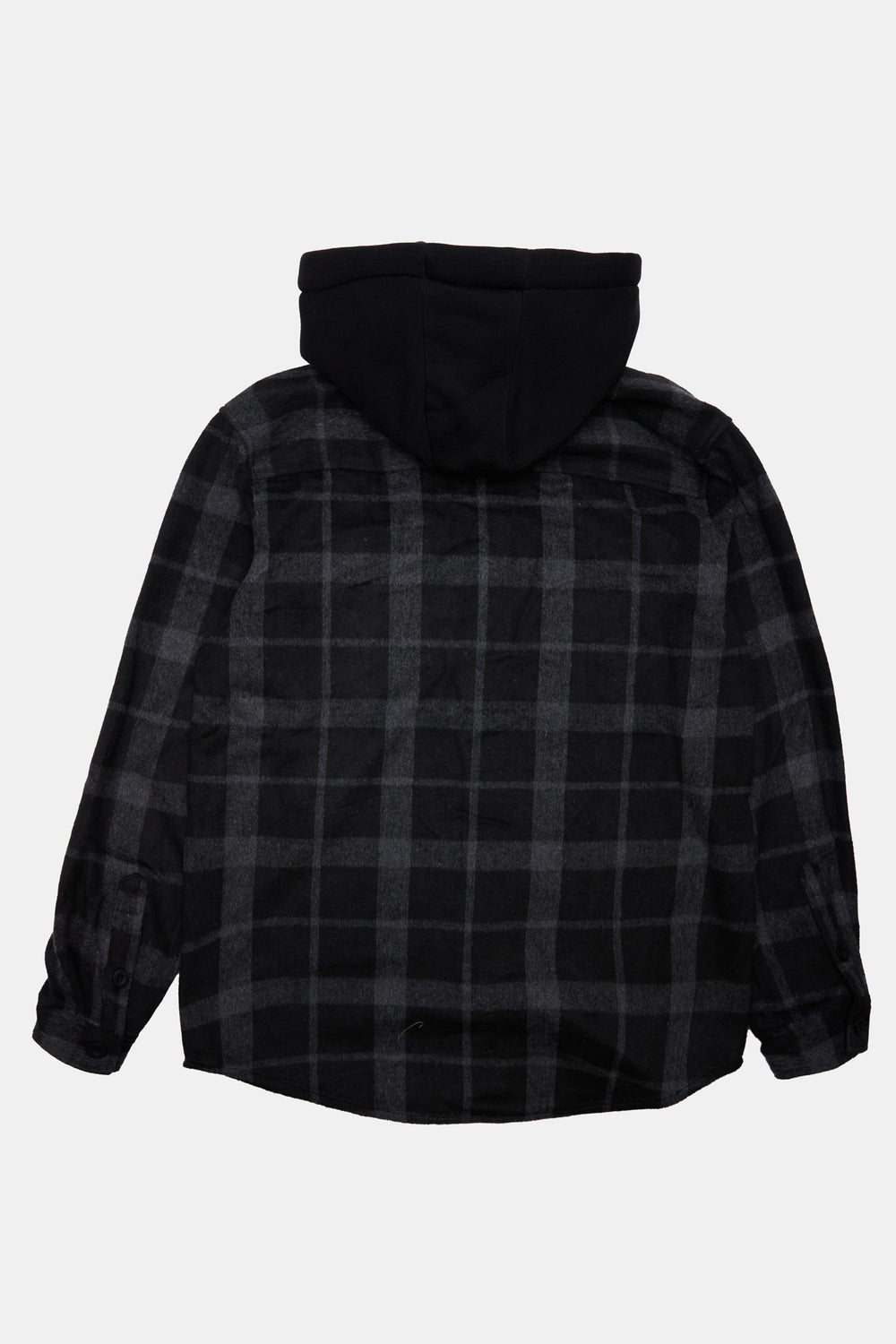 West49 Mens Hooded Plaid Shacket West49 Mens Hooded Plaid Shacket