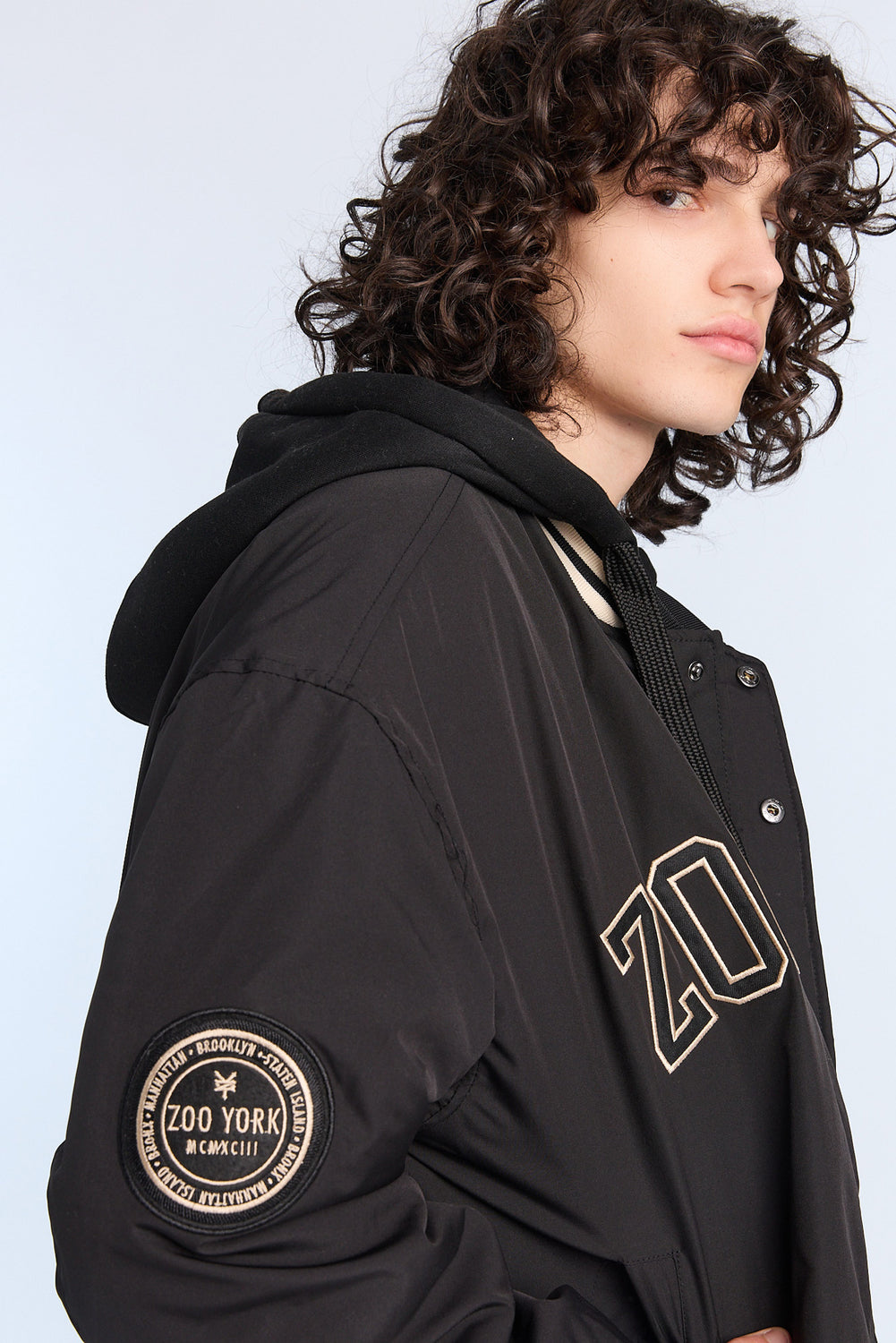 Zoo York Mens Nylon Varsity Jacket Zoo York Mens Nylon Varsity Jacket