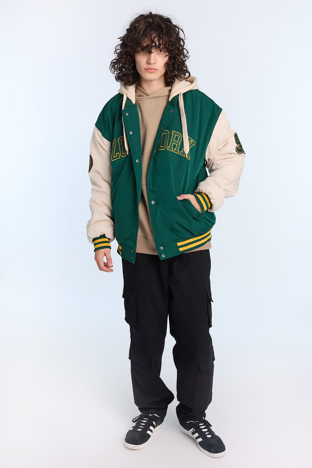 Zoo York Mens Nylon Varsity Jacket Zoo York Mens Nylon Varsity Jacket