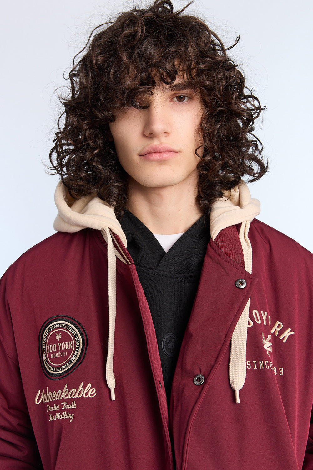 Zoo York Mens Nylon Varsity Jacket Zoo York Mens Nylon Varsity Jacket