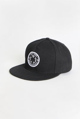 Zoo York Mens Patch Logo Flat Brim Hat