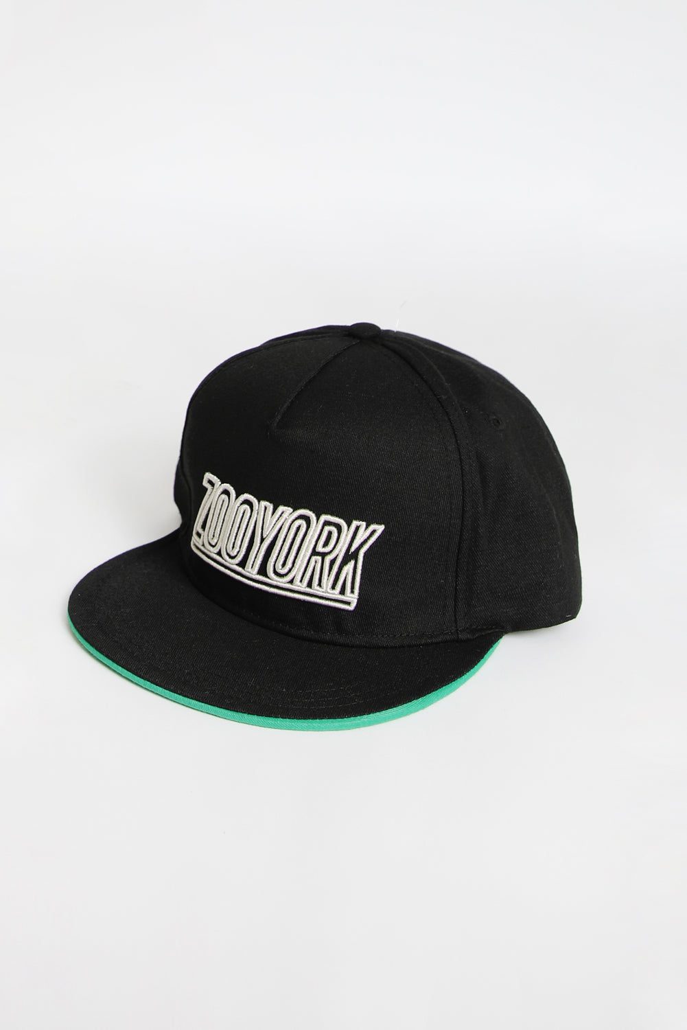 Zoo York Mens Block Logo Flat Brim Hat Zoo York Mens Block Logo Flat Brim Hat