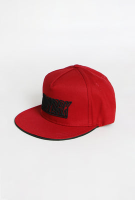 Zoo York Mens Block Logo Flat Brim Hat