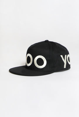 Zoo York Unisex Large Text Flat Brim Hat