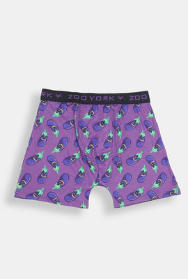 Boxer imprimé citrouilles-lanternes en aubergines Zoo York homme