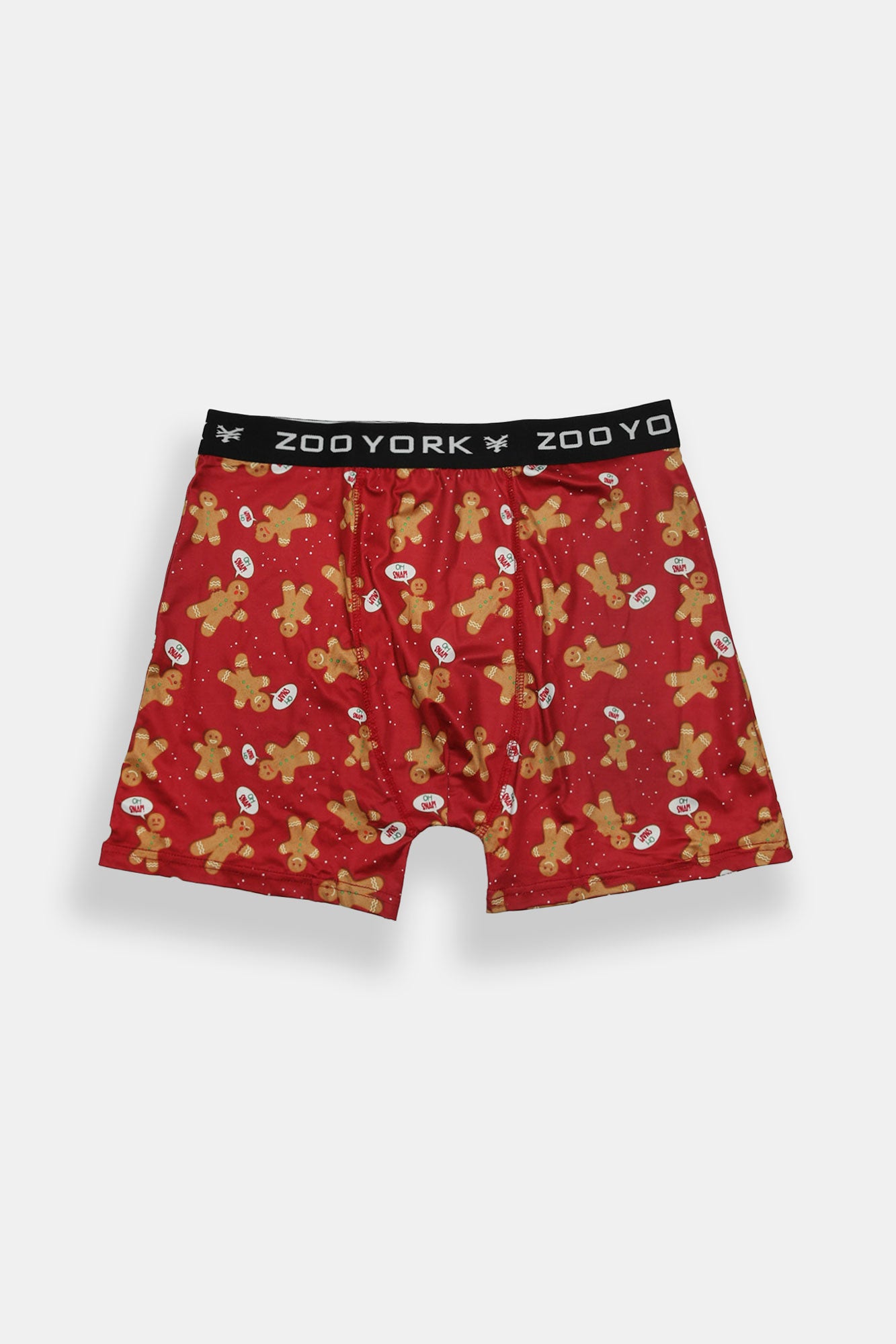 Zoo York Mens Gingerbread Christmas Boxer Brief - Red /