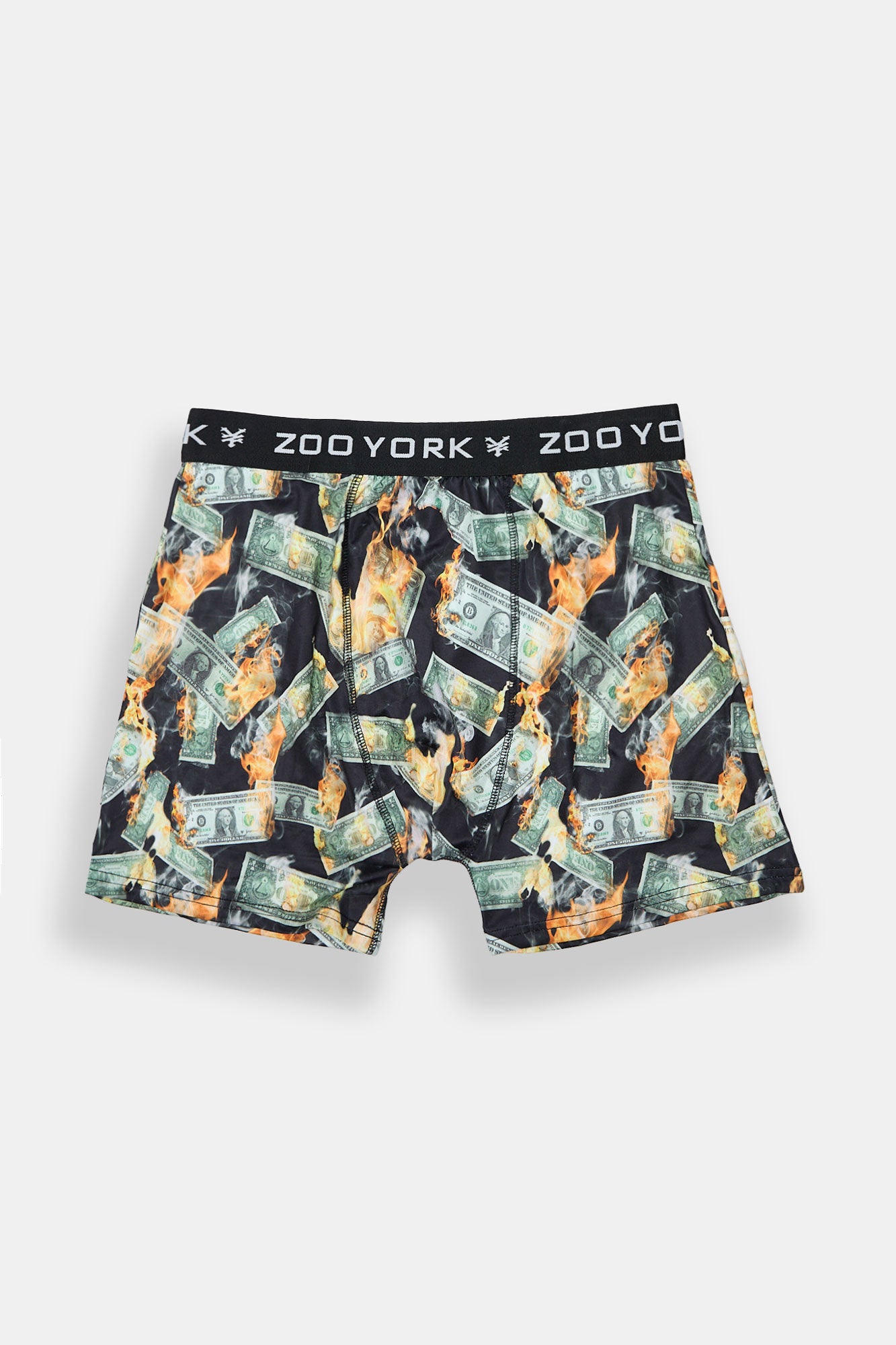 Zoo York Mens Burning Money Boxer Brief - Black /