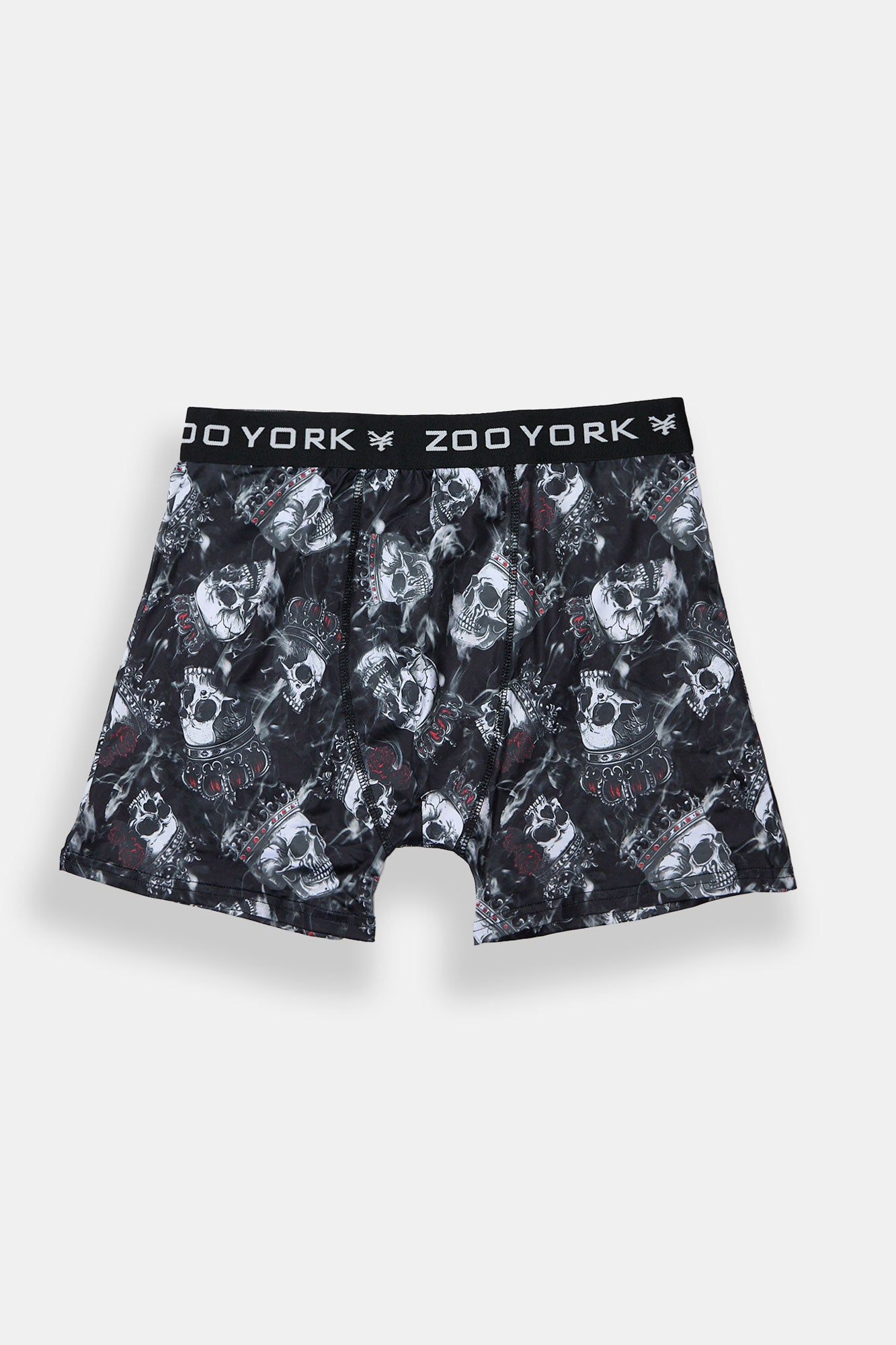 Zoo York Mens Skulls & Smoke Boxer Brief - Black /
