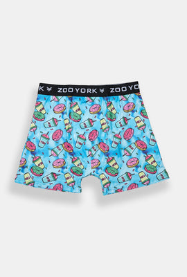Boxer imprimé boisson glacée et beignets Zoo York homme