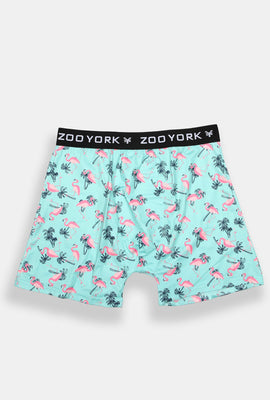 Zoo York Mens Flamingos & Palm Trees Boxer Brief