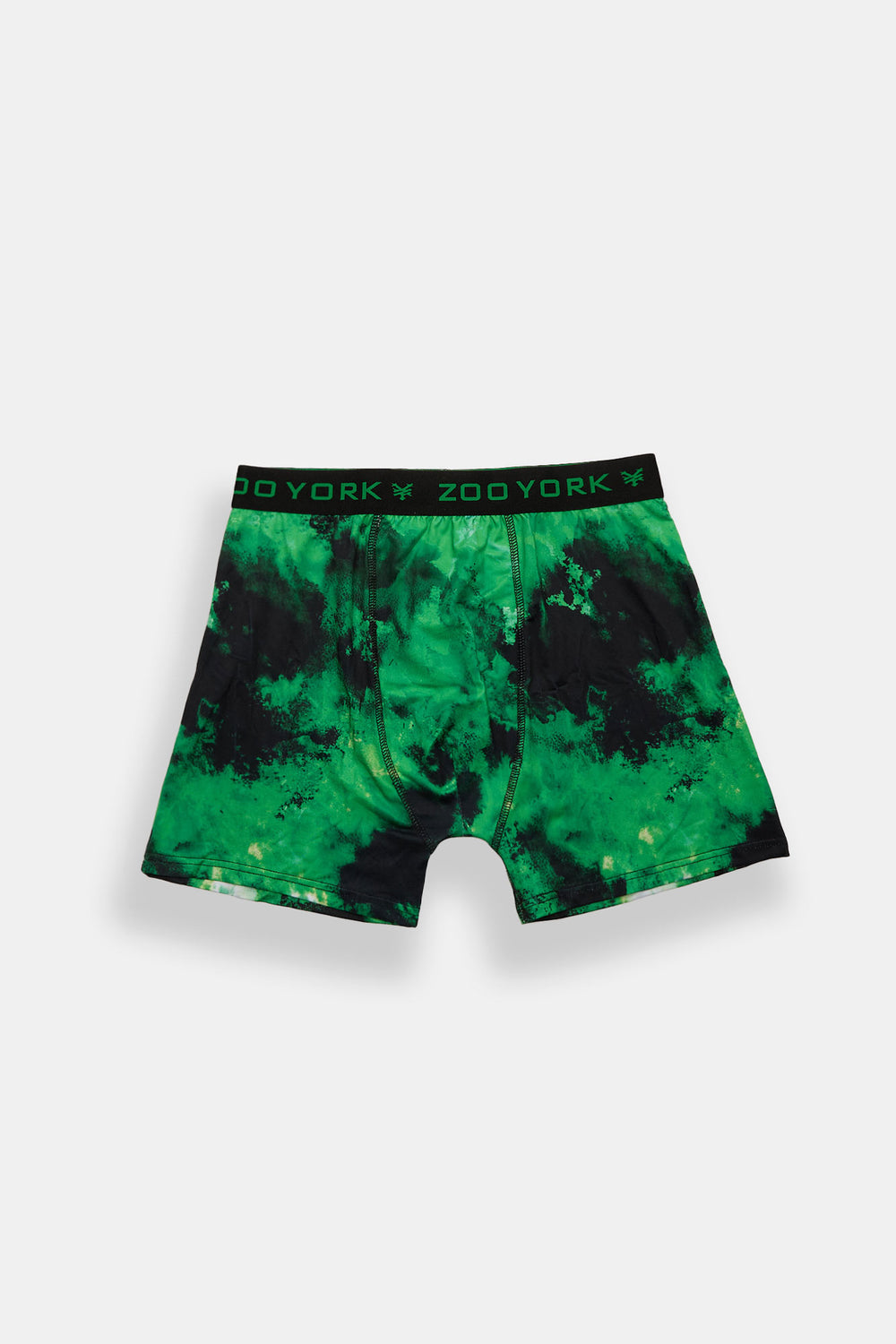 Caleçon boxeur à imprimé tie-dye vert et noir Zoo York Caleçon boxeur à imprimé tie-dye vert et noir Zoo York