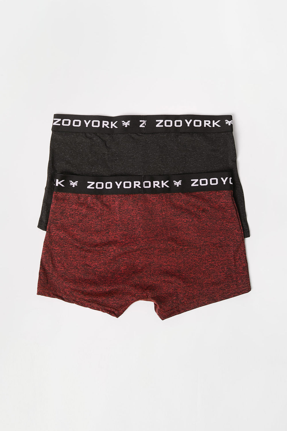 Zoo York Mens 2-Pack Space Dye Boxer Briefs Burgundy