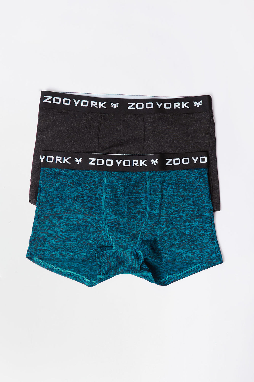 2 Paires de Boxers Space Dye Zoo York Homme Sarcelle
