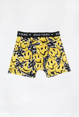 Zoo York Mens Melted Smiley Boxer Brief