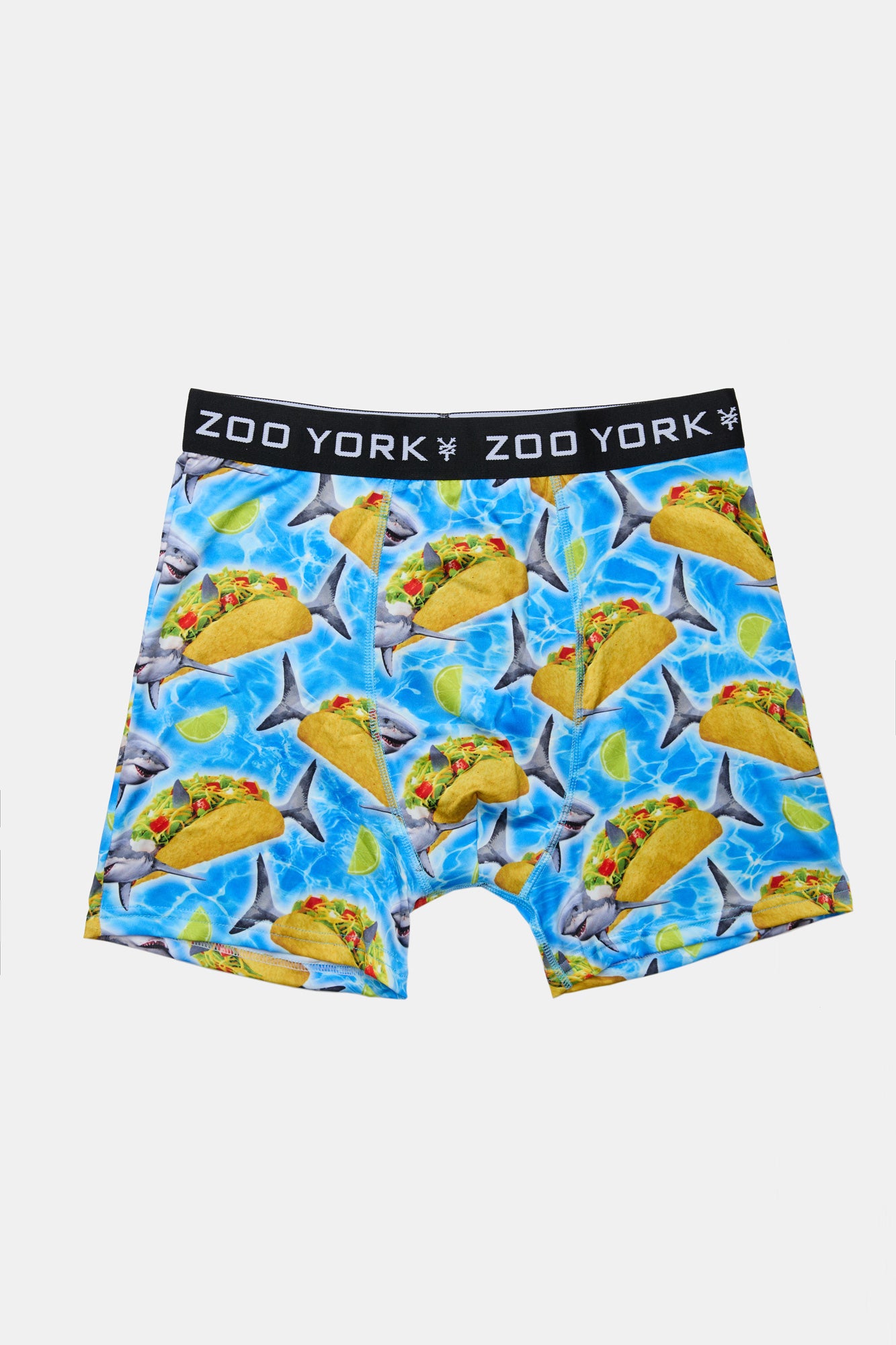 Zoo York Mens Shark Taco Boxer Brief - Blue /