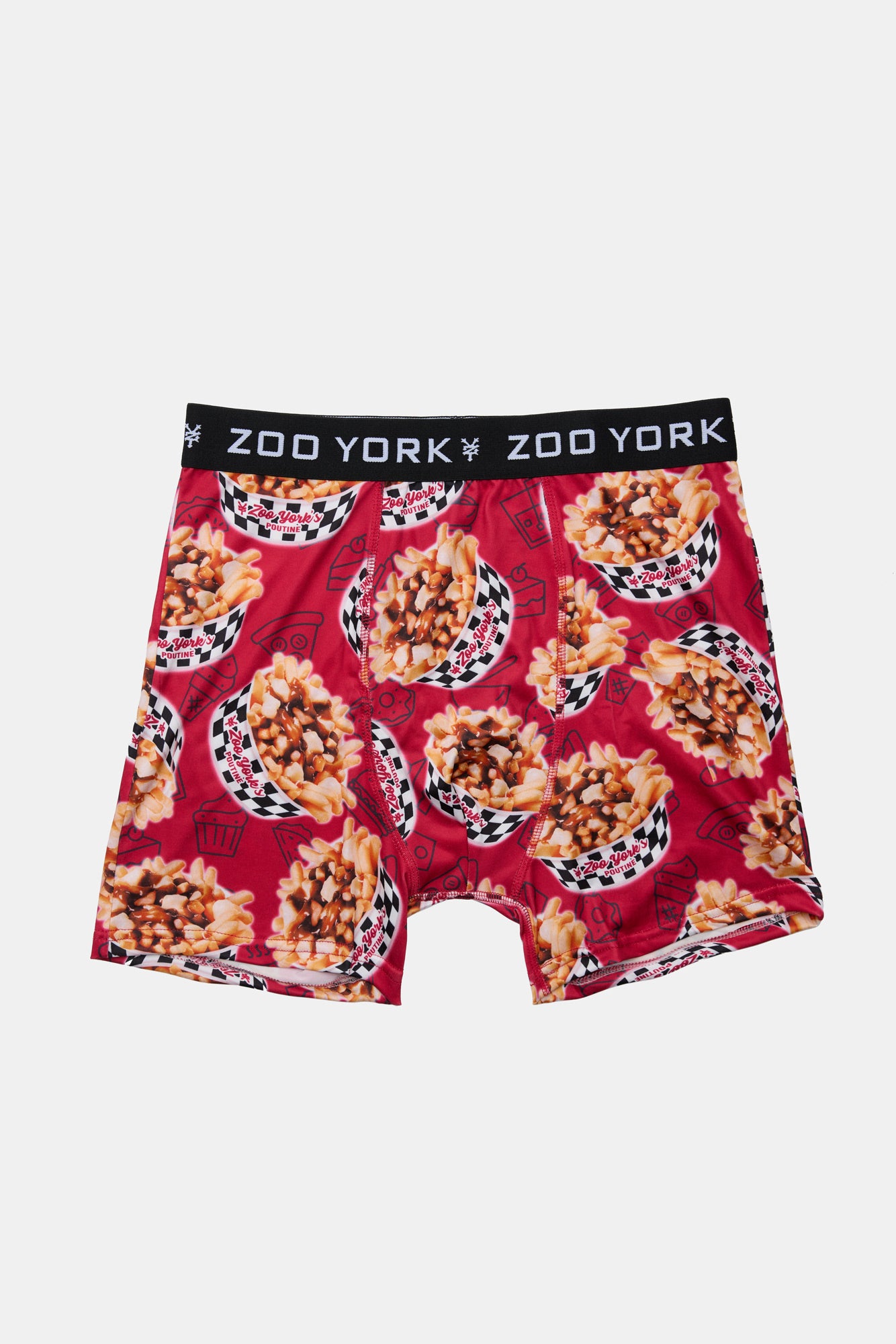 Zoo York Mens Poutine Boxer Brief - Red /