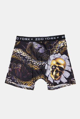 Zoo York Mens Golden Snake Print Boxer Brief