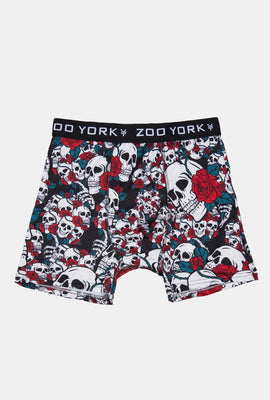 Boxer Imprimé Crânes & Roses Zoo York Homme