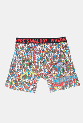 Mens Where's Waldo? Boxer Brief