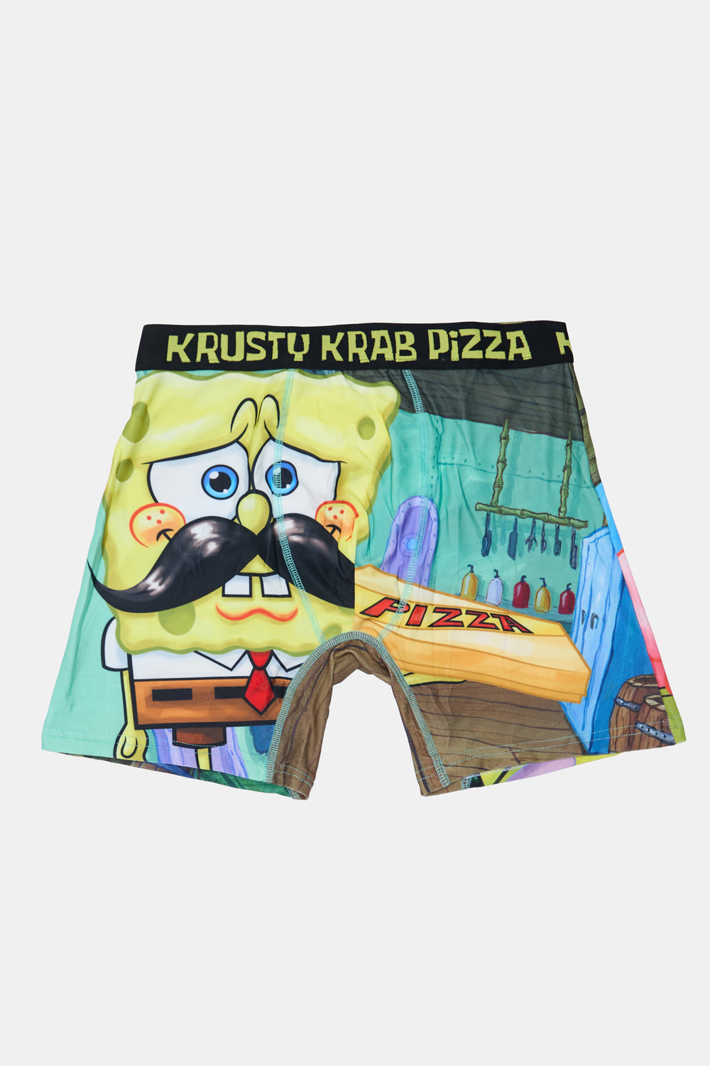 Mens SpongeBob Krusty Krab Pizza Boxer Brief Mens SpongeBob Krusty Krab Pizza Boxer Brief