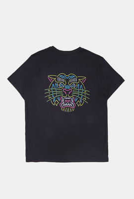 Arsenic Mens Neon Tiger T-Shirt