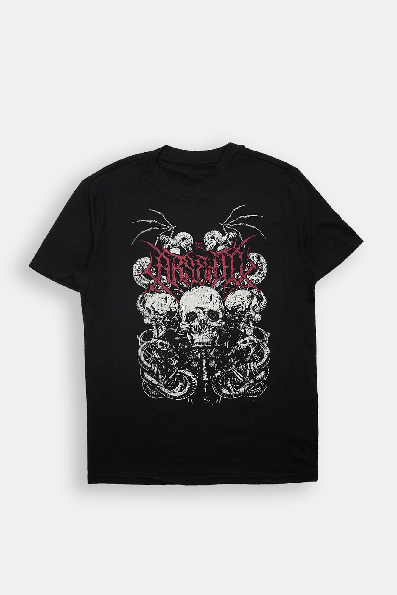 Arsenic Skulls & Snakes Graphic Tee - Black /