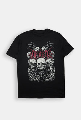 T-shirt imprimé crânes et serpents Arsenic