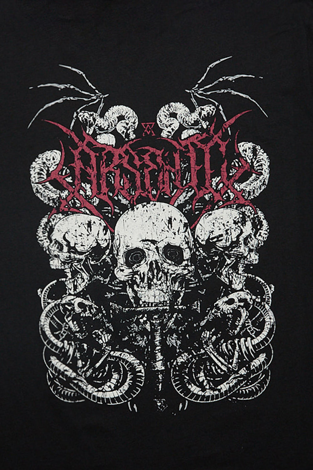 T-shirt imprimé crânes et serpents Arsenic T-shirt imprimé crânes et serpents Arsenic