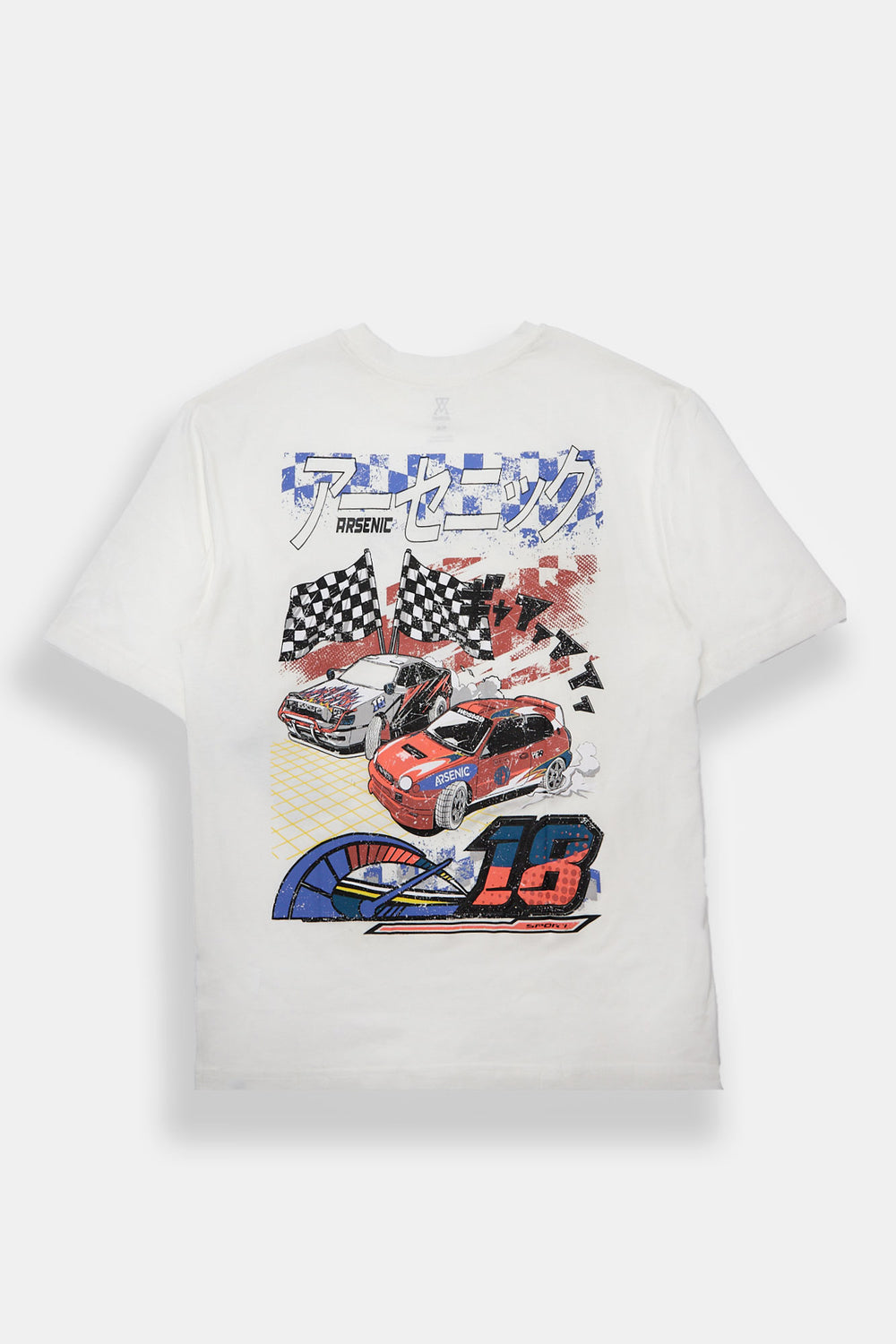Arsenic Checkered Flag Graphic Tee Arsenic Checkered Flag Graphic Tee