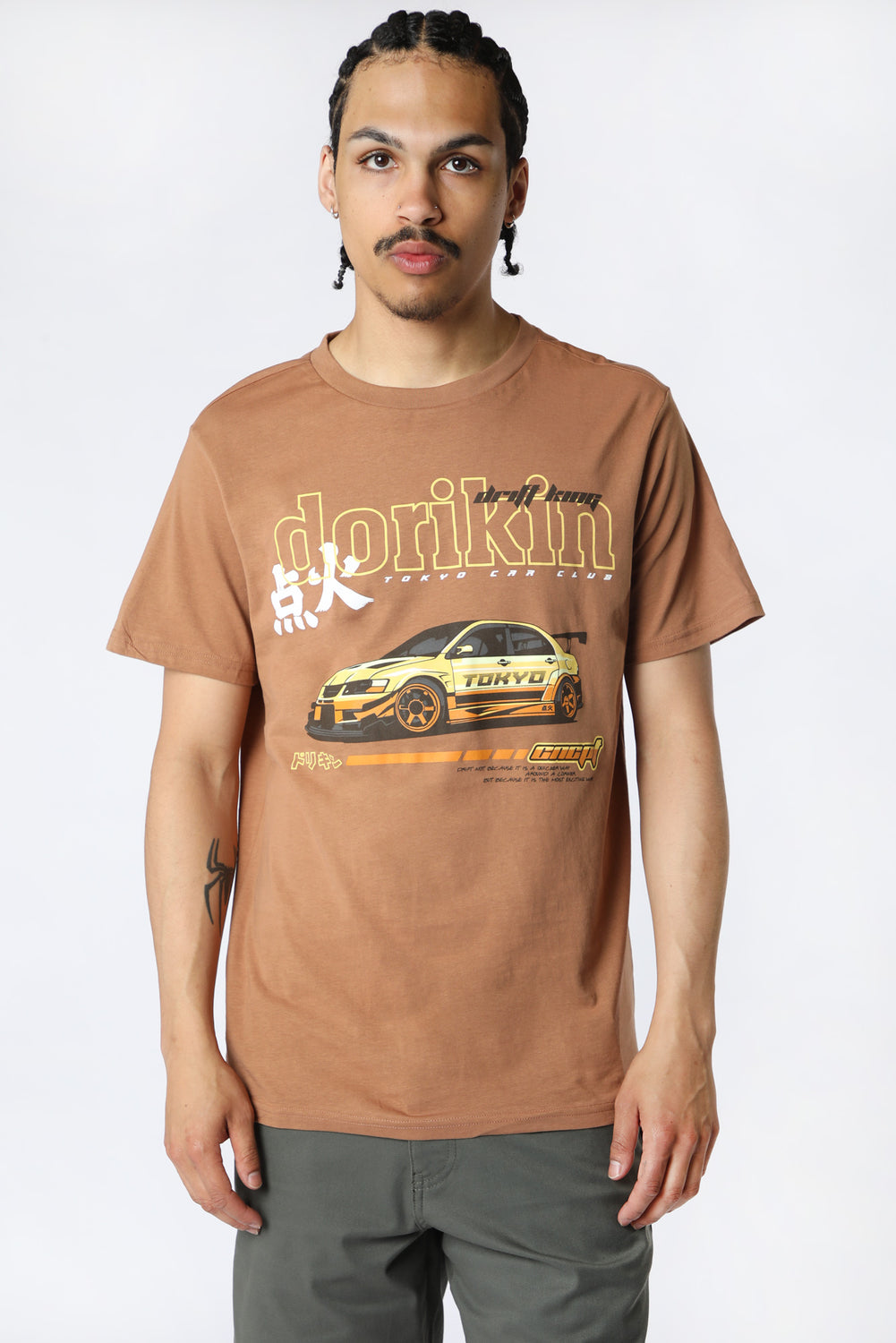 T-Shirt Imprimé Drift King West49 Homme Chameau