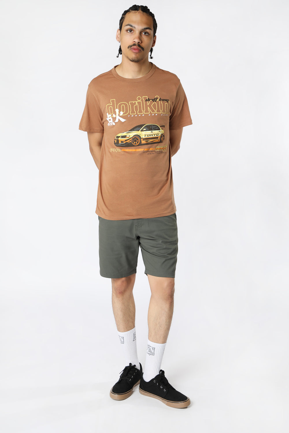 T-Shirt Imprimé Drift King West49 Homme Chameau
