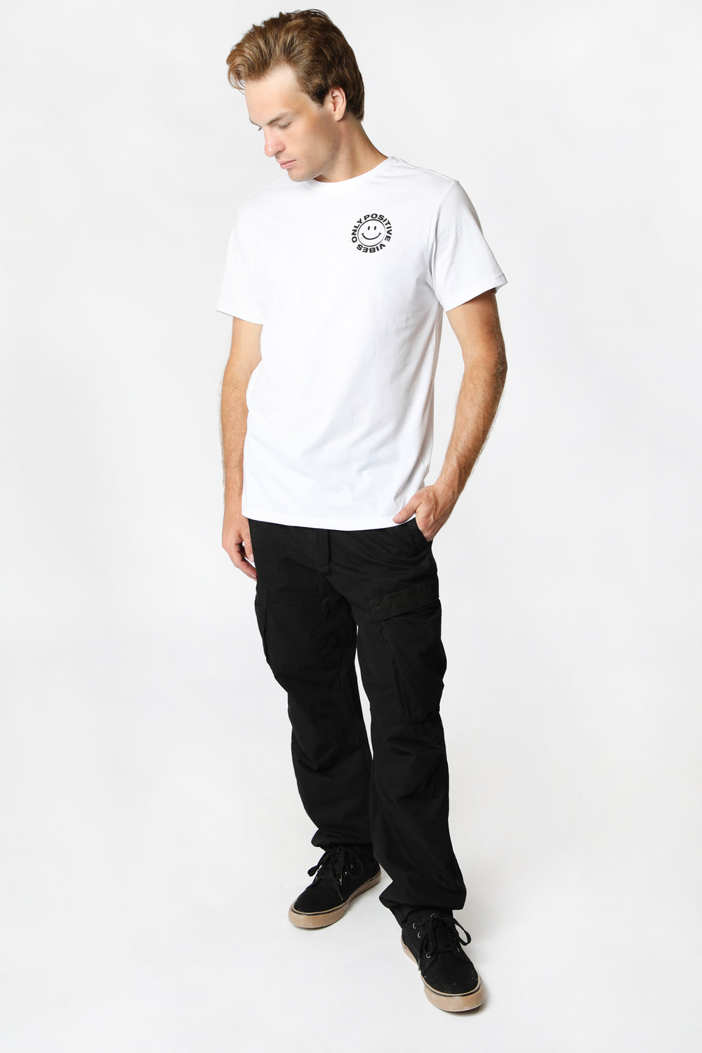 T-Shirt Imprimé Smiley Wonderful Homme T-Shirt Imprimé Smiley Wonderful Homme